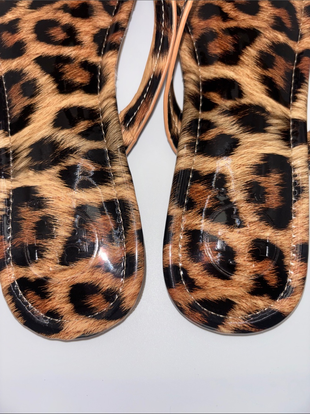 Tory Burch Leopard Print Thong Sandals - Picture 6 of 8